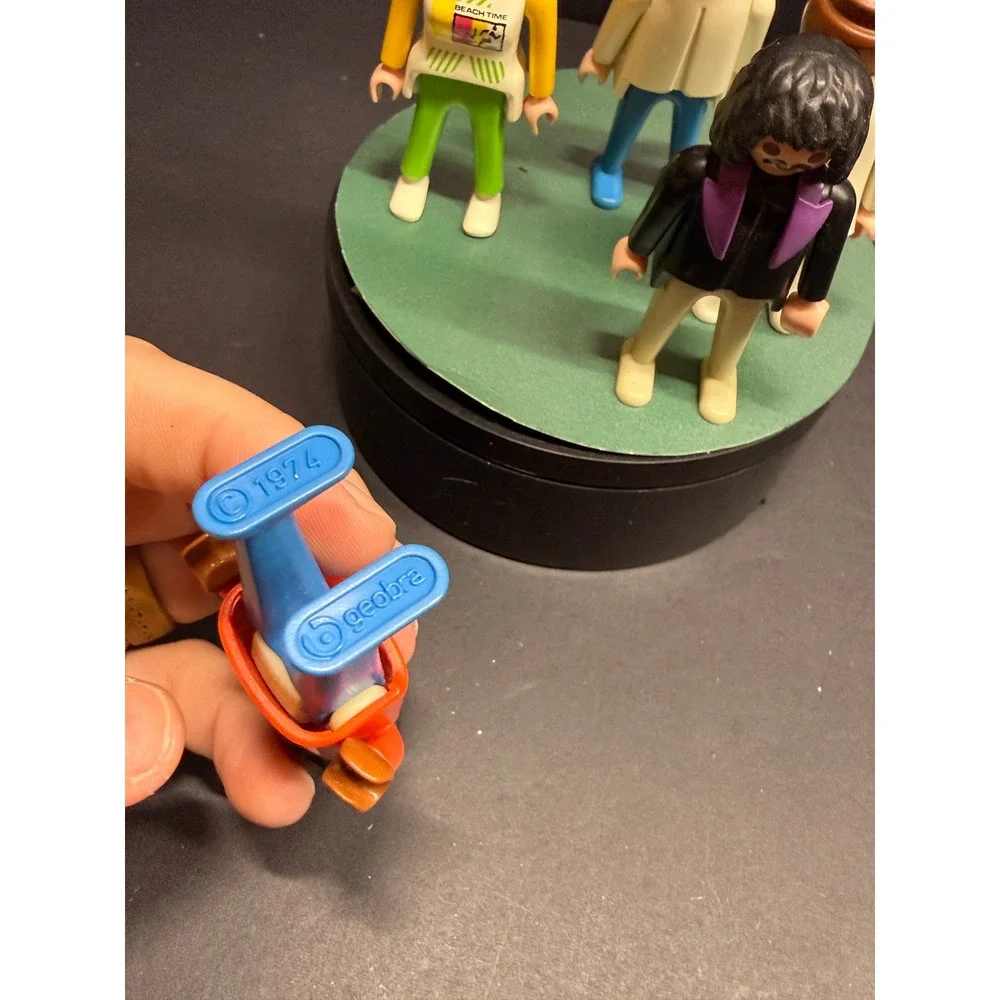 Vintage Playmobil Geobra Figure Lot 1974 1990 Klicky People 5 Piece Set Multi
